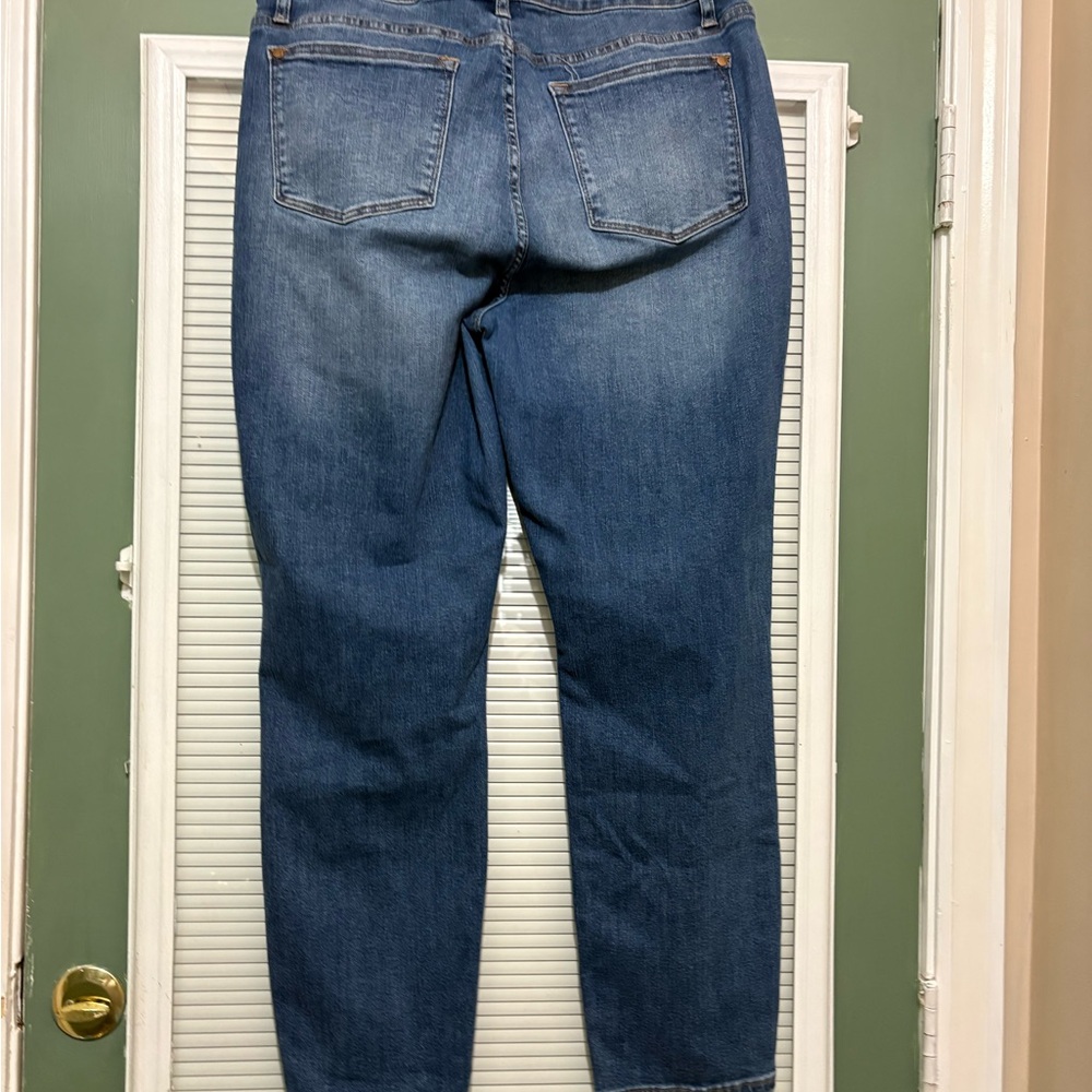 Judy Blue Jeans Womens Size 32 Boyfriend Fit Med Wash Blue Stretch - Picture 7 of 8
